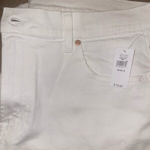 GAP Women's Cream Straight Leg Jeans